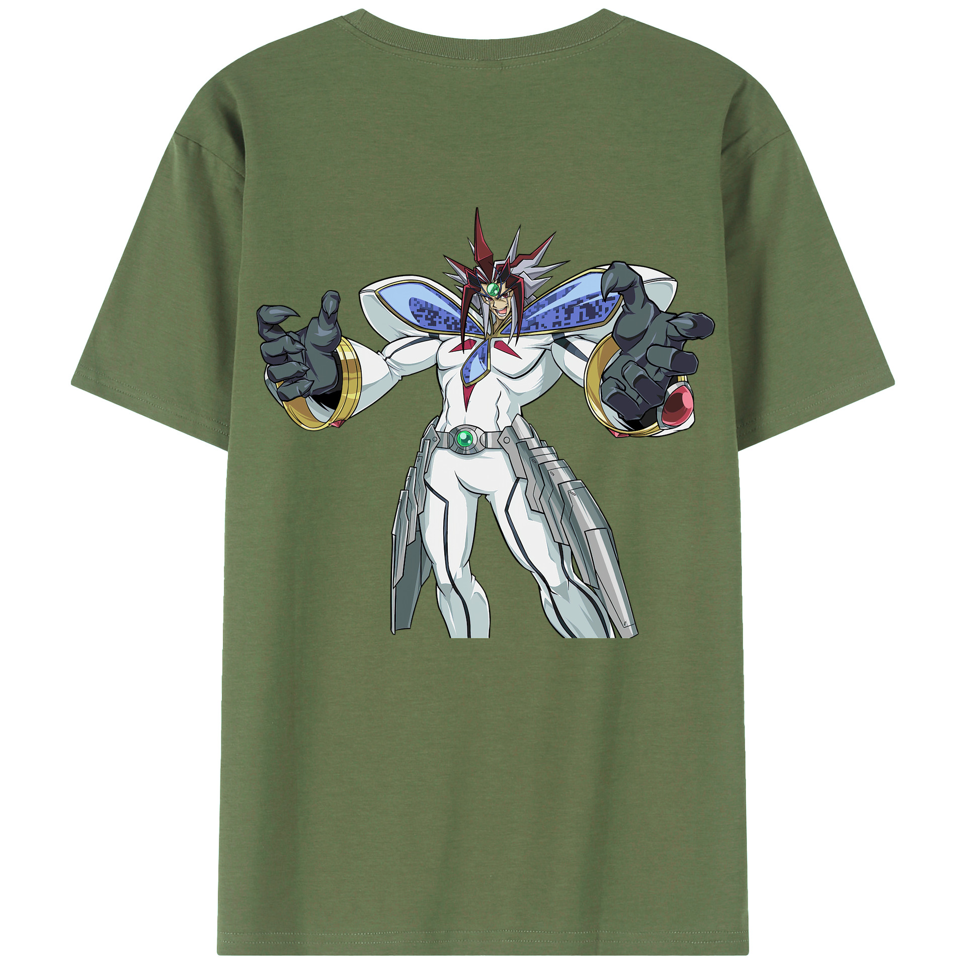 （画像用） 遊☆戯☆王 Yu-Gi-Oh! 綿100％ メンズ半袖Tシャツ（バックプリント） 通気性
